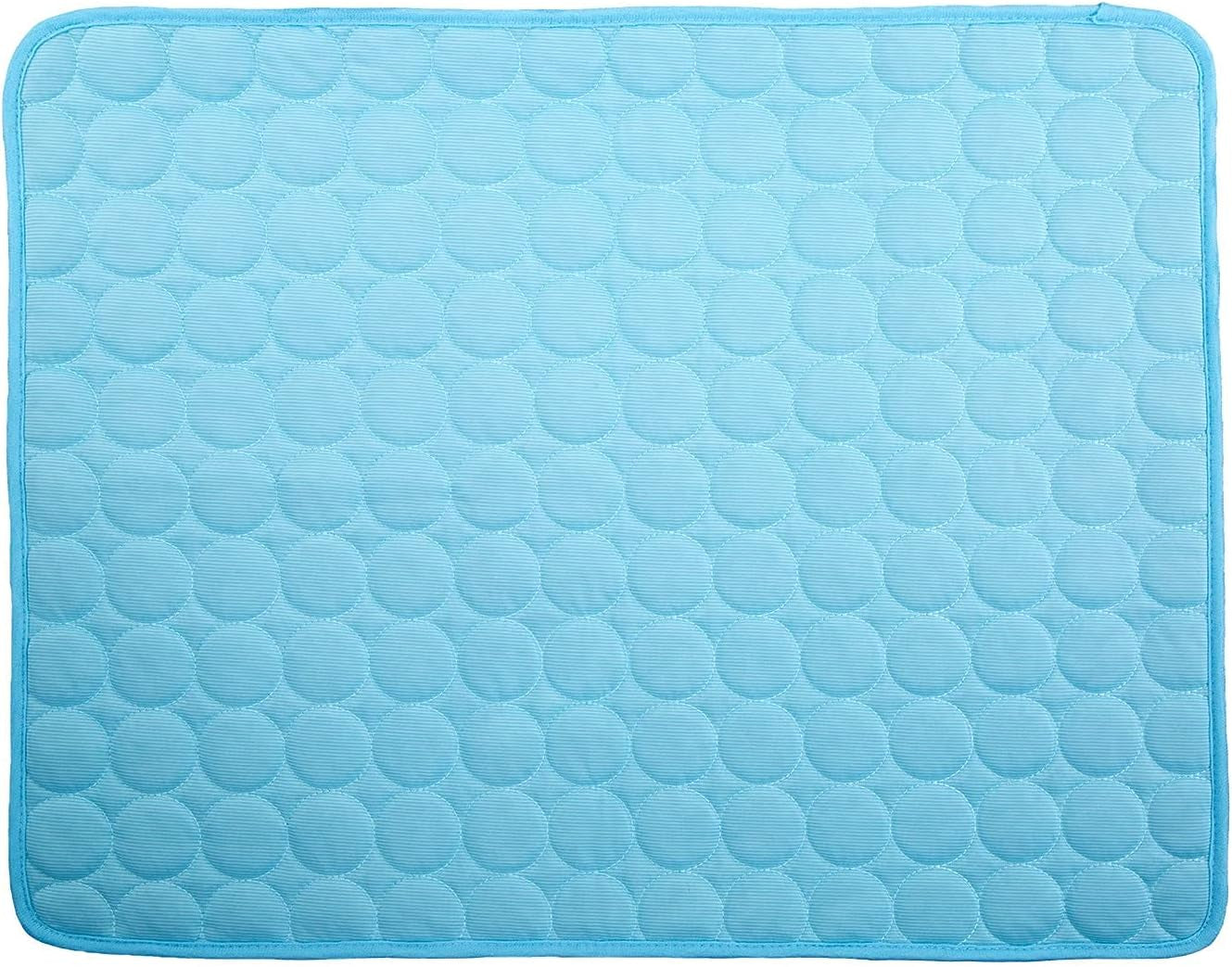 Manta refrescante NUKO azul extendida, vista completa