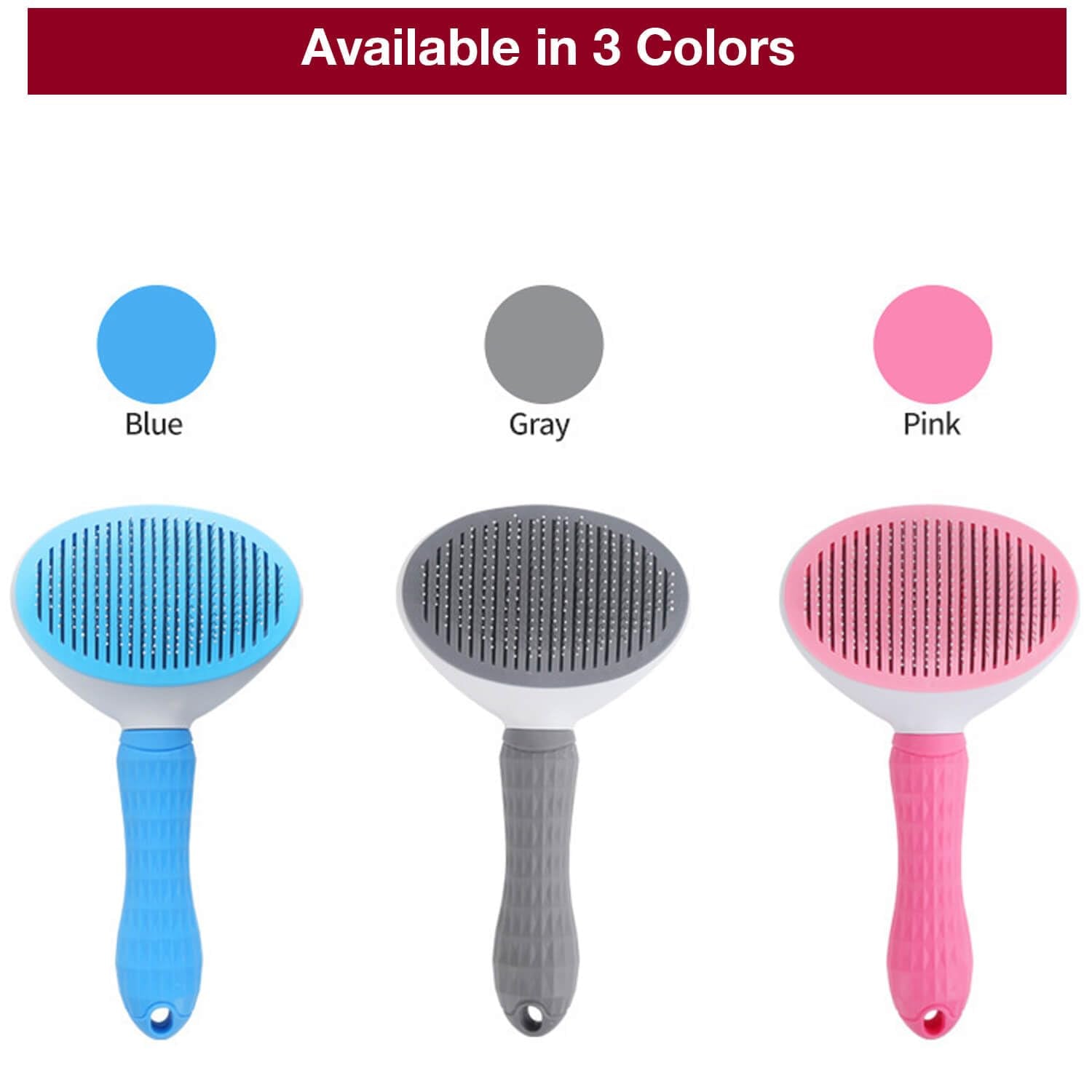 El modelo de cepillo mostrado en azul, gris y rosa